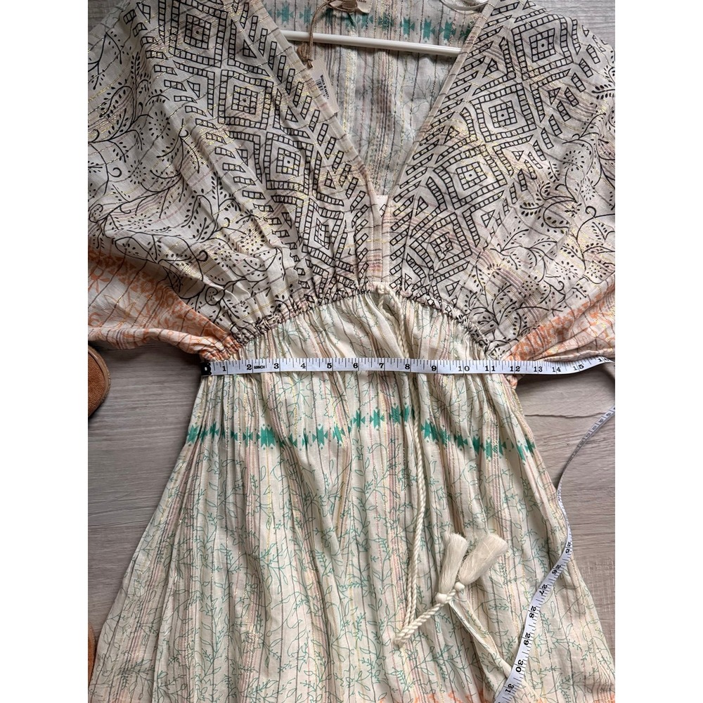 Nwt world market boho indie tribal design long Dress‎ women's l/xl